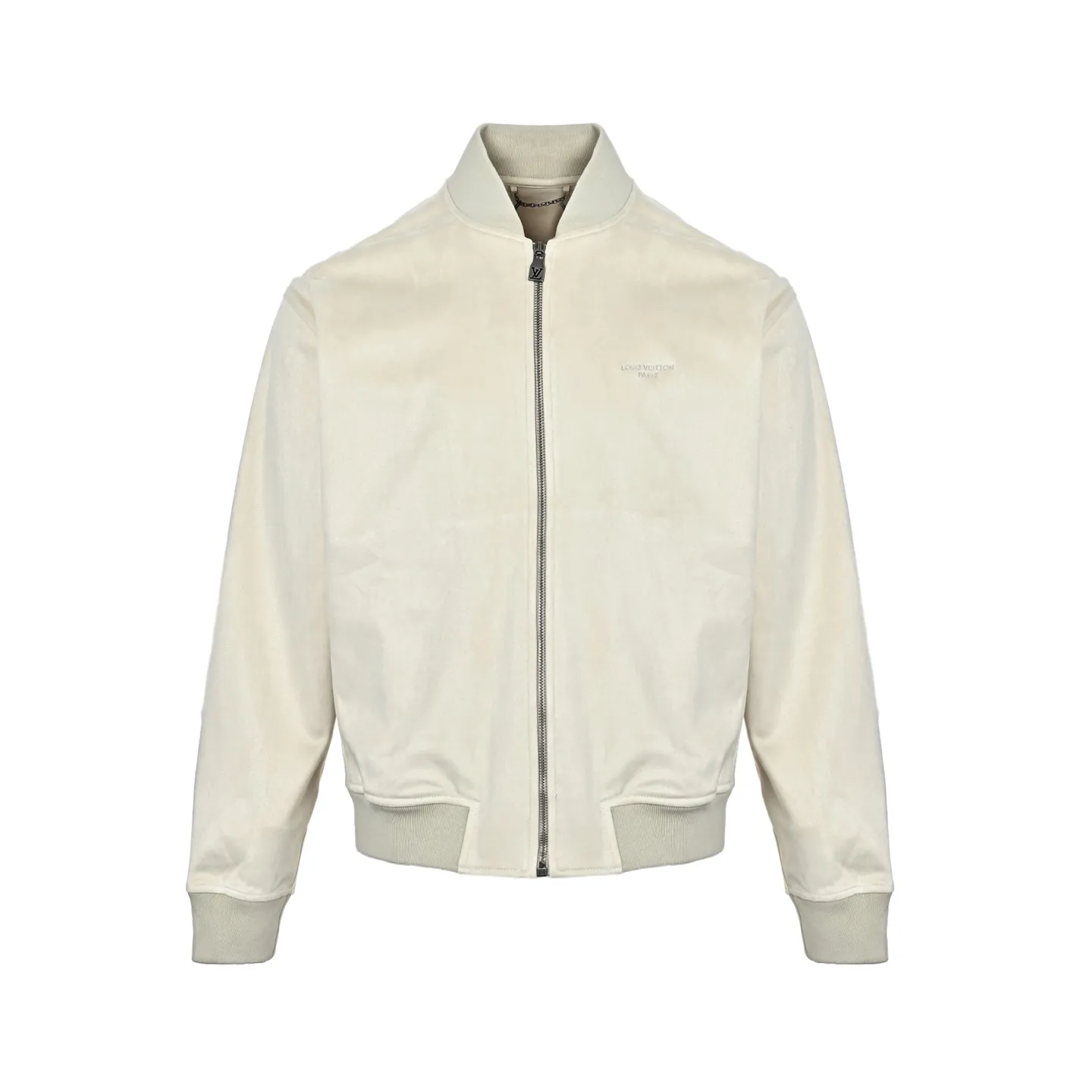 Louis Vuitton Suede Embroidered Logo Jacket Jacket